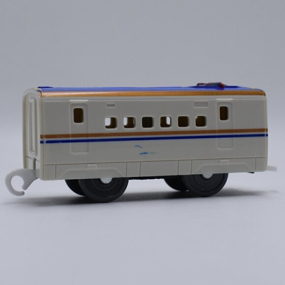 Tomy Plarail E7 Series Shinkansen Kagayaki Intermediate Car White and Blue Roof - Picture 1 of 8